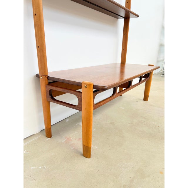Modular Teak and Beech Wall System attributed to William Watting for Scanflex, Denmark, 1960s For Sale - Image 13 of 17