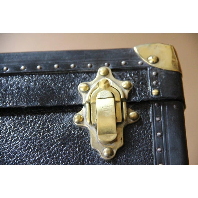 Vintage Black Leather Vanity Case For Sale - Image 11 of 16