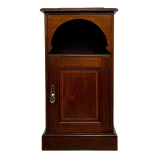 Antique Mahogany Bedside Cabinet, 1900s For Sale