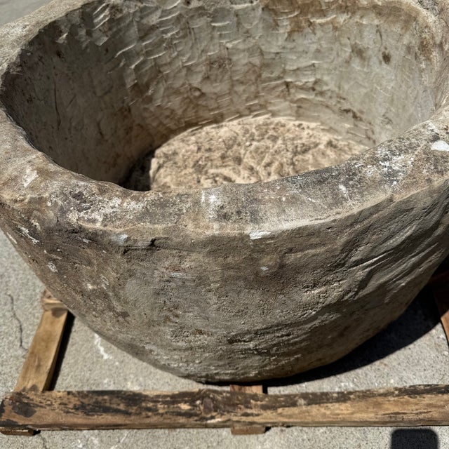 Beige Antique Limestone Trough 51126a For Sale - Image 8 of 9