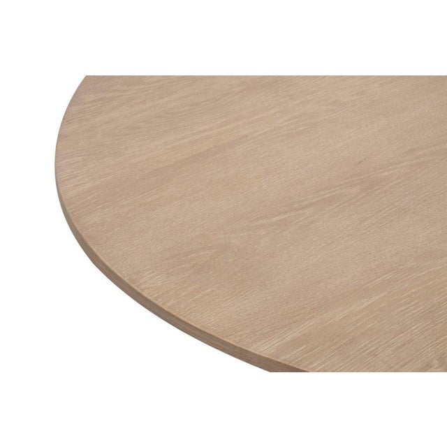 Essentials for Living Reeves Oak Oval Dining Table For Sale In Washington DC - Image 6 of 7