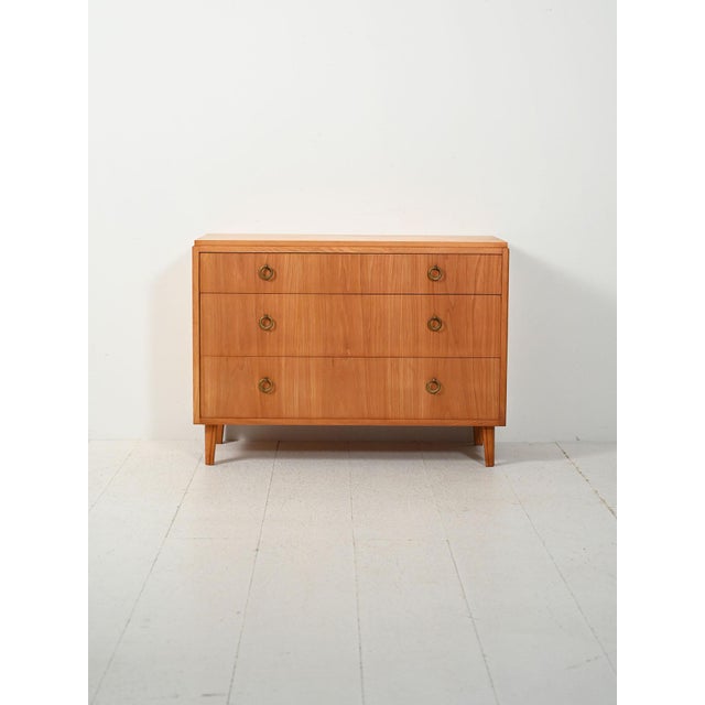 Scandinavian Art Deco Chest of Drawers in Elm, 1930s-1940s For Sale - Image 10 of 10