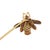 Early 20th Century Victorian Gemstone Diamond 18k Yellow Gold Enamel Bug Pin For Sale In Los Angeles - Image 6 of 7