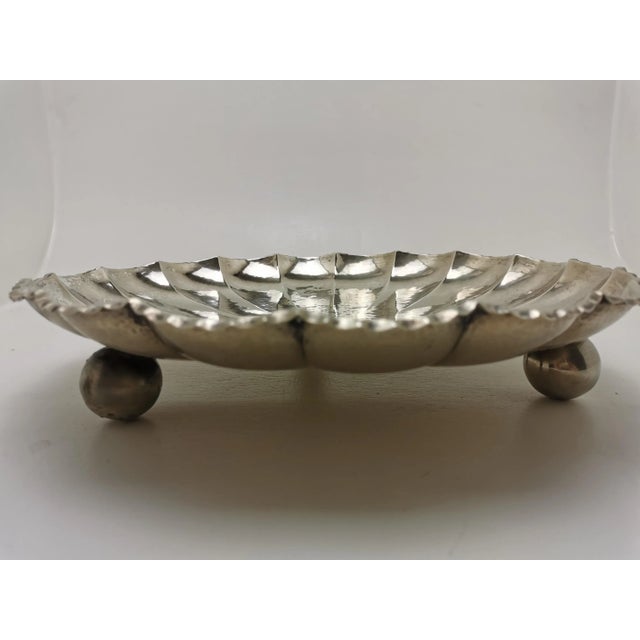Metal Large German Art Deco Metal Bowl For Sale - Image 7 of 10