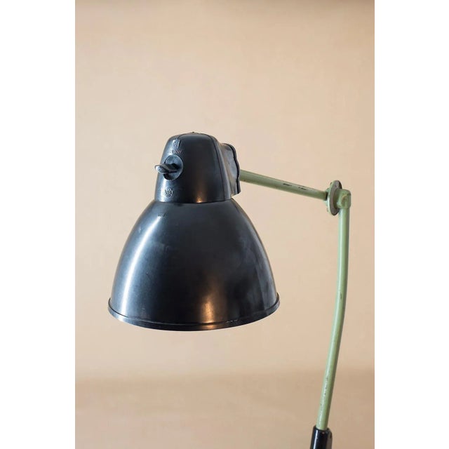Metal Mid-Century Industrial Vera Workshop Lamp from VEB Leuchtenbau, 1950s For Sale - Image 7 of 11