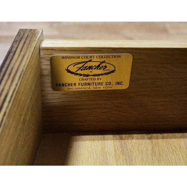 Traditional Vintage Fancher Co. "Windsor Court" Bow-Front Chest New York For Sale - Image 3 of 5