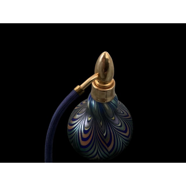 Art Nouveau 1990s Absolutely Exquisite Daniel Lotton Perfume Bottle Atomizer Signed & Dated For Sale - Image 3 of 4