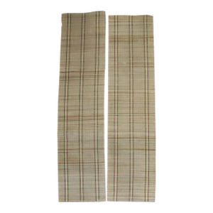 Plaid American Rag Rug Runners, Set of 2, Mid-20th Century