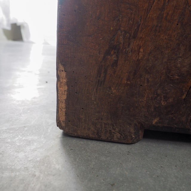 Vintage Sculptural Wood Pedestal, 1950s For Sale - Image 9 of 13
