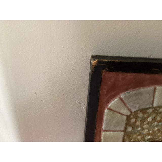 Vintage Ceramic Wall Sculpture by Marilyn Fox, Mosaic Wall Art For Sale - Image 4 of 12
