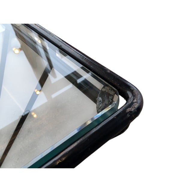 Vintage Wrought Iron Coffee Table, 1980s For Sale - Image 6 of 7