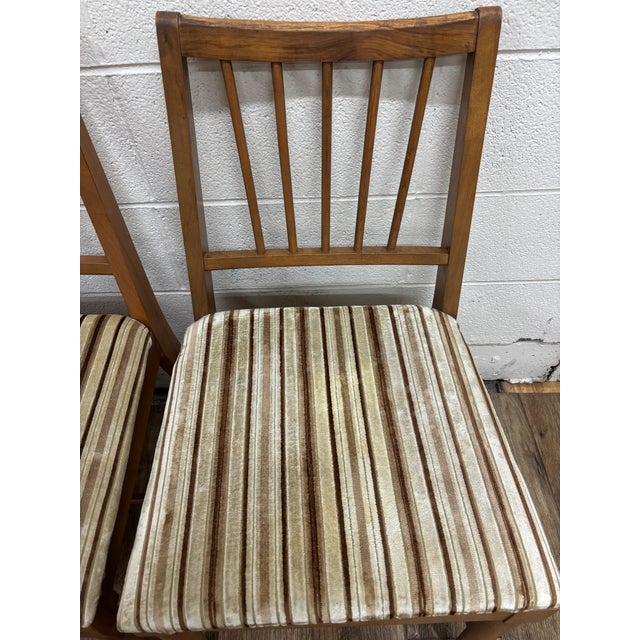 Brown Vintage Kroehler MFG MCM Mid Century Modern Dining Side Chairs - Set of 5 For Sale - Image 8 of 13