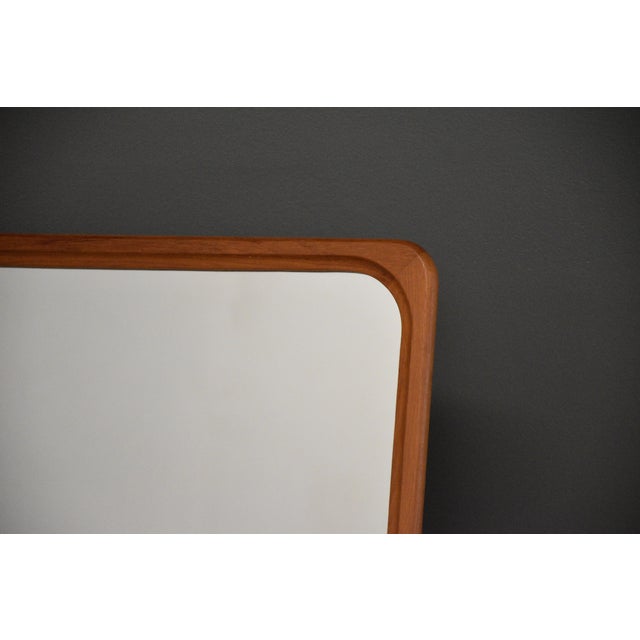 Mid-Century Modern 1960s Danish Modern Teak Mirror For Sale - Image 3 of 5