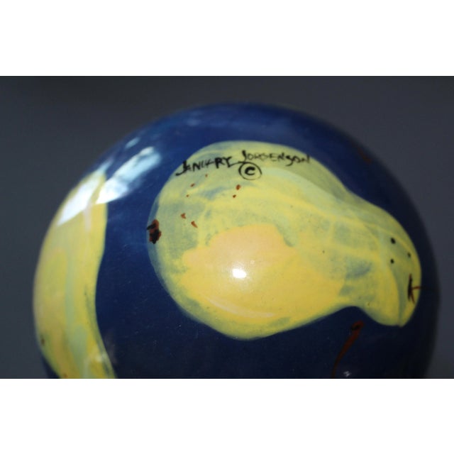Shabby Chic 80's Vintage J Jorgenson Ceramic Globes - Set of 3 For Sale - Image 3 of 8
