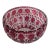​Vintage Signed Fabergé Cranberry Cut-to-Clear Crystal "Russian Court" Bowl For Sale