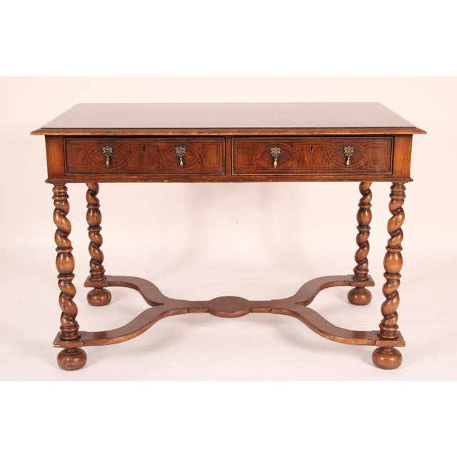Baroque Alfonso Marina Louis XIV Style Writing Table For Sale - Image 3 of 12