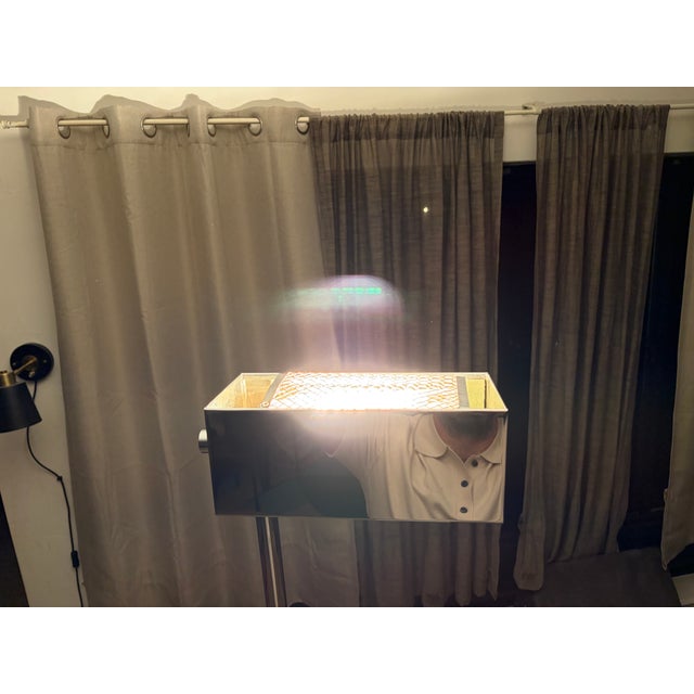 1970s Chrome Torchere by Casella, Floor Lamp For Sale - Image 9 of 17