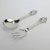 A good, period Danish Modern sterling silver salad set by Cohr. With grape, leaf, and flower decoration to the finials. As...