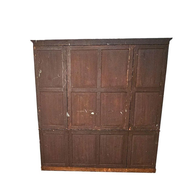 Large Late George III Sheraton Breakfront Bookcase in Mahogany, England Circa 1800 For Sale - Image 4 of 4