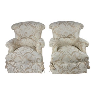 Baker Furniture Traditional French Occasional Chairs - a Pair For Sale