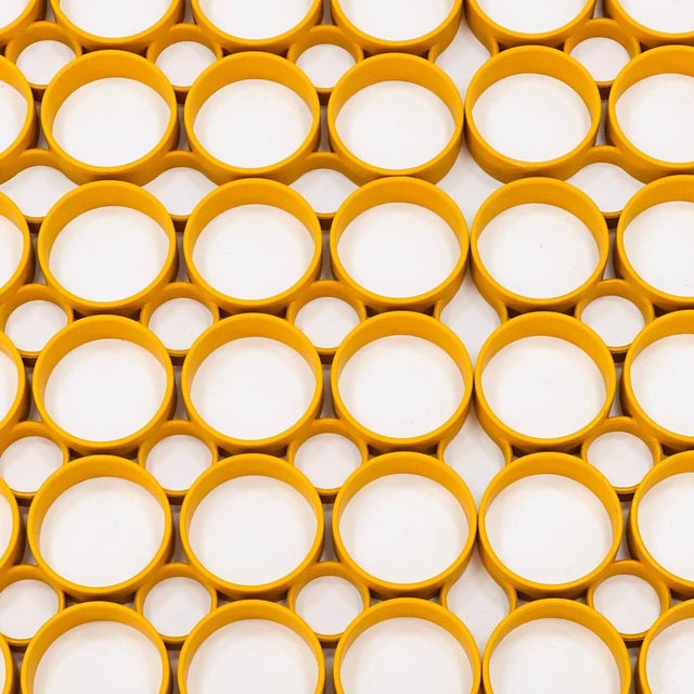Space Age Yellow Plastic Ceiling Panels, 1970s For Sale - Image 6 of 11