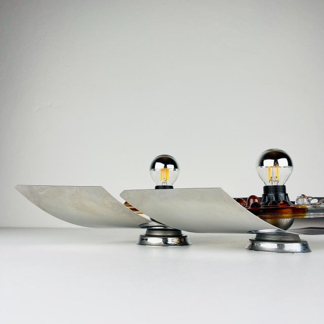 Mid-Century Murano Wall Lamps from Mazzega, Italy, 1970s, Set of 2 For Sale - Image 13 of 15