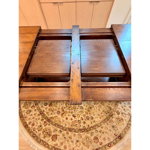 Attributed to Jonathan Charles “Huntingdon” Extending Dining Table | Solid Wood | Seats 12 For Sale - Image 9 of 12