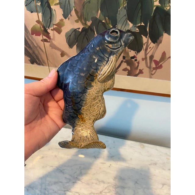1970s Vintage Ceramic Fish Wall Hook For Sale - Image 5 of 6