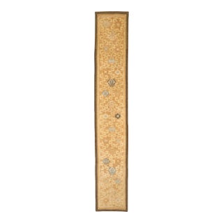 Antique 17th Century Chinese Ming Runner With Lotus & Peony Design - Rug & Kilim For Sale