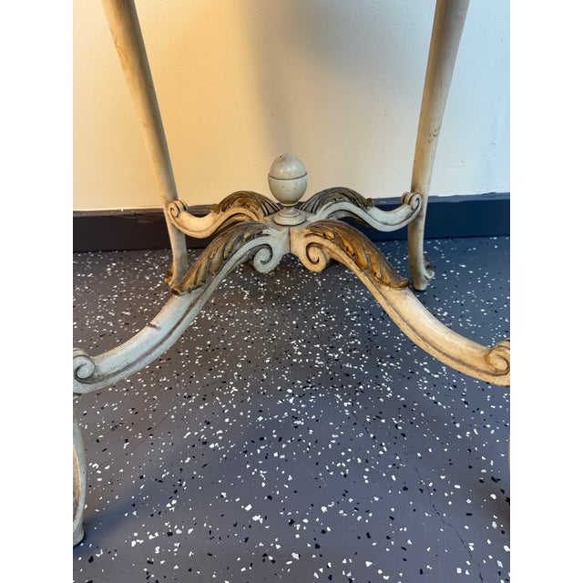 Late 19th Century Louis XVI Style Marble Top Side Table For Sale - Image 10 of 12