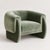 Luke armchair in sage green cotton velvet upholstery by munna dimensions: d 106 x w 116 x h 80 cm. Sh: 47 cm. Materials:...