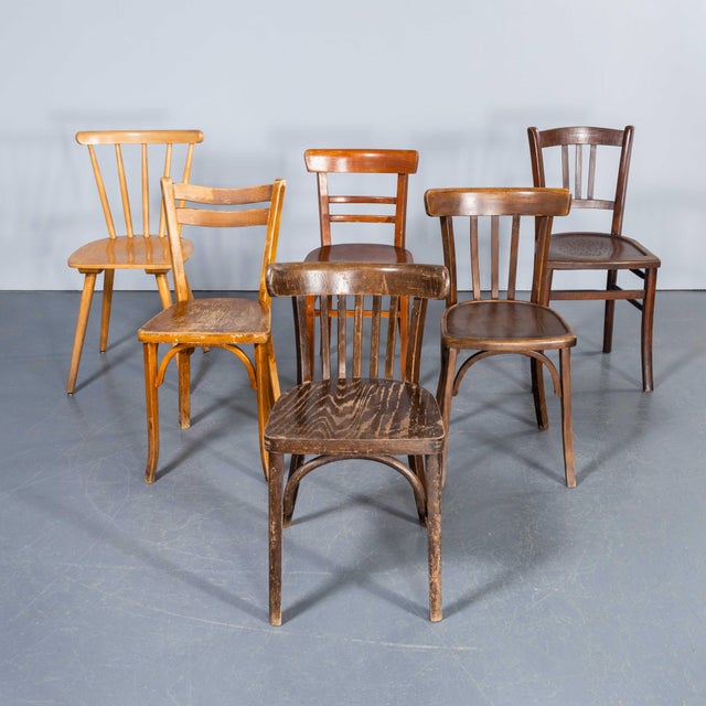 Vintage Bentwood Pub Dining Chairs, 1950s, Set of 4 For Sale - Image 6 of 14