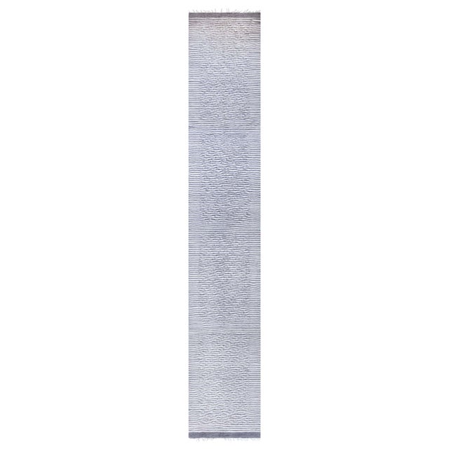Modern Goat Hair Runner with Subtle Geometric Texture by Doris Leslie Blau For Sale