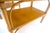 Ficks Reed Pair c1970s Bamboo Rattan Two Tier Rippled Glass Top Rectangle End Side Tables For Sale - Image 4 of 14