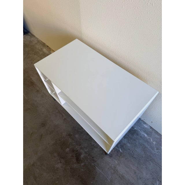 Minimalist Danish storage cabinet by Montana Furniture, designed by Peter J. Lassen and made in Denmark. This piece...