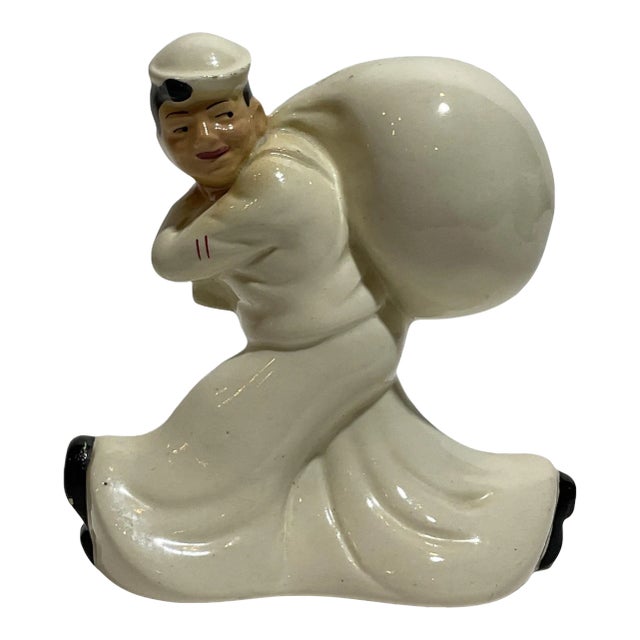 Antique Sailor Penny Bank from Seamen's Bank For Sale