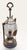 An unusual and highly decorative French vintage hurricane table lamp dating from the 1960s, combining warm patinated...
