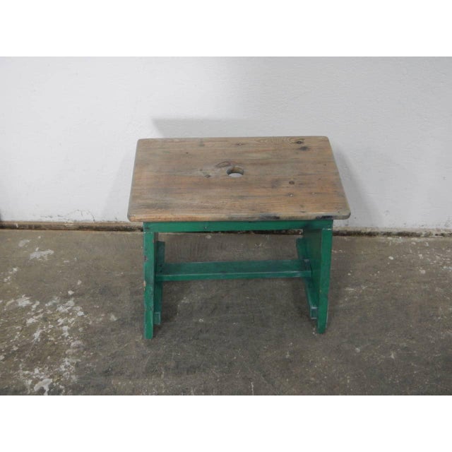 Mid-Century Fir Stool, 1960s For Sale - Image 11 of 11