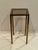 Midcentury Modern Tall Aged Brass & Smokey Glass End Tables or Stands -a Pair For Sale - Image 10 of 14