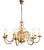 Flemish Brass 8-Armed Chandelier For Sale