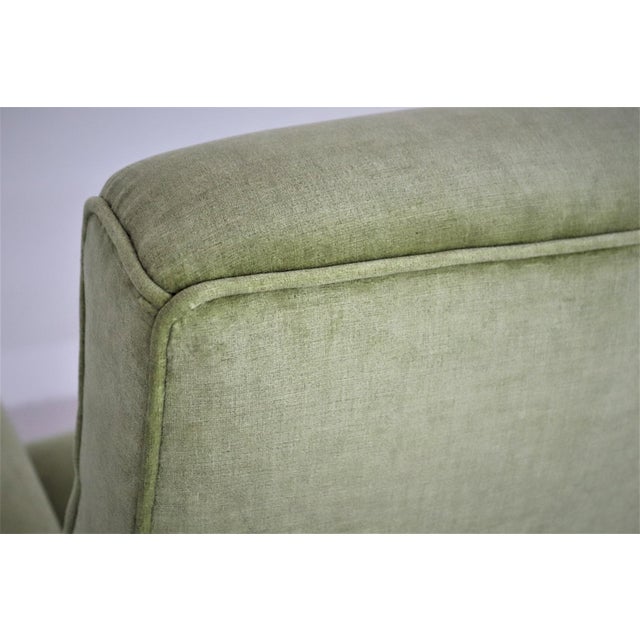 Vintage Italian Lounge Chairs in Green Velvet, 1960s, Set of 2 For Sale - Image 11 of 16