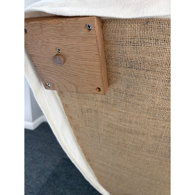 Ivory Wren Linen Slipcovered Chair by Community MFG For Sale - Image 8 of 10