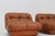 Vintage Nuvolone Lounge Chairs in Cognac Leather from Mimo Padova, Italy, 1970s, Set of 2 For Sale - Image 10 of 11