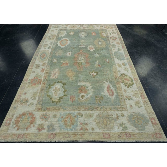 Turkish Oushak Rug 5'4" x 9'4" #18531 Explore a curated collection of hallway runners, wool rugs, and handmade...