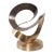 Yavner Sculpture in Cast Aluminum For Sale