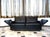Black Classical Leather Knole-Type Two-Seater Sofa, Germany, 1960s For Sale - Image 8 of 18