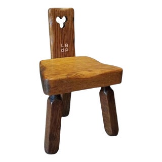 Vintage Scandinavian Tripod Chair, 1960s For Sale