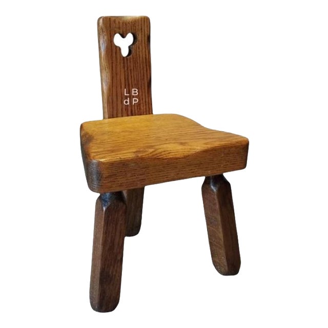 Vintage Scandinavian Tripod Chair, 1960s For Sale