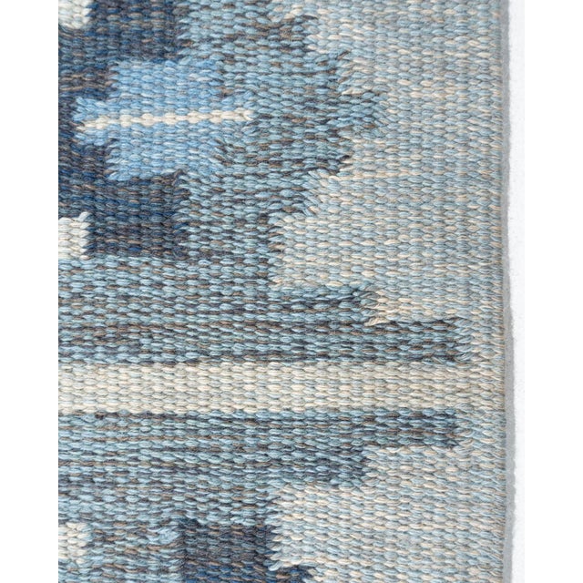 Mid-Century Modern Vintage Circa 1960 Swedish Scandinavian Area Rug 4ft 6in X 6ft 10in For Sale - Image 3 of 13