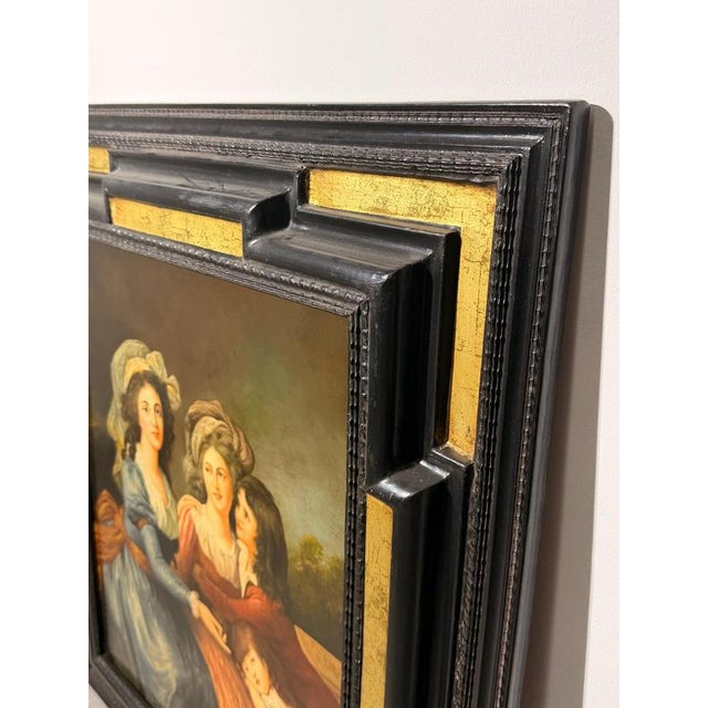 R. Belliagh, Portrait of Women & Children, Oil Painting on Wooden Panel, Framed For Sale - Image 6 of 7